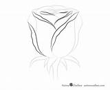 Petal Roses Way Animeoutline Able sketch template