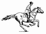 Horse Galloping Coloring Riding Rider Pages Drawing Getdrawings Getcolorings Sport Printable sketch template