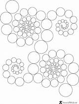 Printable Pattern Circle Coloring Patterns Circles Mandala Dot Color Choose Board sketch template