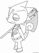 Coloring Animal Pages Crossing Fan Fishing Printable Info Xcolorings sketch template