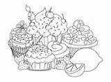 Coloring Cupcake Pages Cupcakes Sweet Food Printable Beautiful Kids Sheets Cakes Cup Mandala Cute Birthday Happy Adults Print Adult Color sketch template