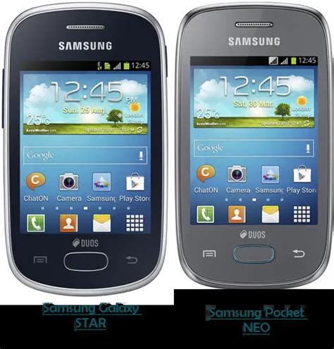 samsung galaxy star  pocket small touch screen  jelly bean announced