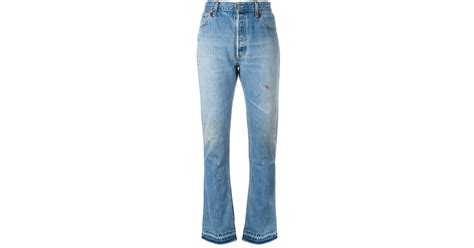 Re Done Elsa Bootcut Jeans In Blue Lyst