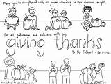 Thankful Religious sketch template