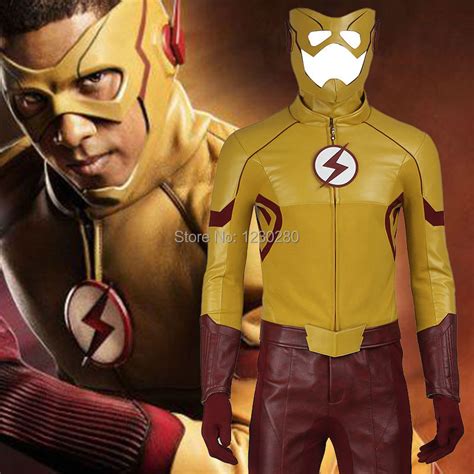 buy  flash season  kid flash costume cosplay wally