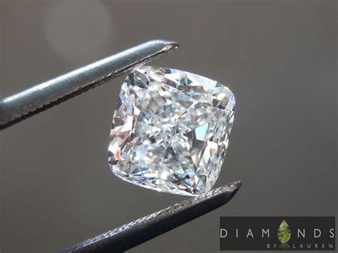 colorless diamond cushion cut diamond loose diamond