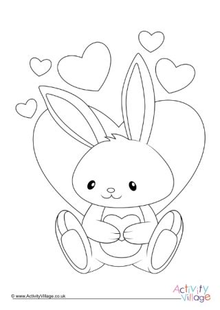 valentines day colouring pages