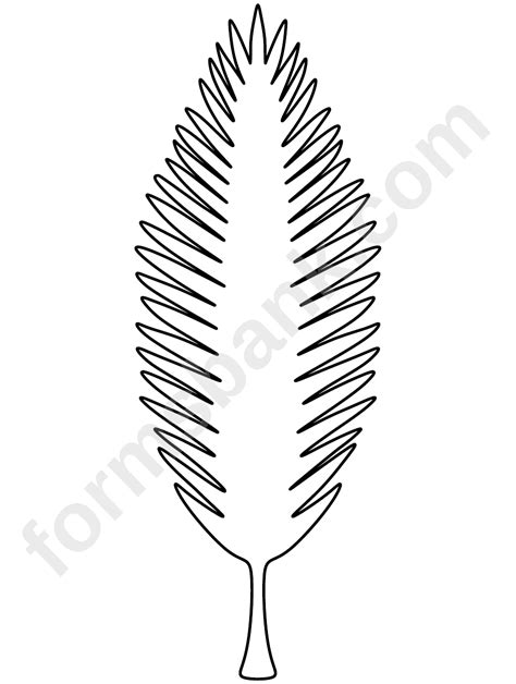 palm leaf pattern template printable