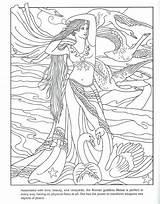 Coloring Pages Aphrodite Goddess Venus Printable Greek Detailed Getcolorings Getdrawings Beauty sketch template