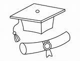 Graduation Cap Diploma Letter sketch template
