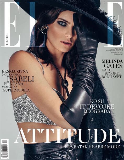 Isabeli Fontana Elle Serbia Cover 2018 Fashion Editorial