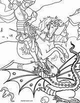 Knight Beast Vanquishing Tiresome sketch template