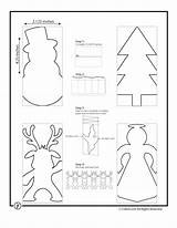 Christmas Paper Chains Chain Template Templates Crafts Craft Diy Kids Noel Printable Doll Garland Snowman Tree Angel Cut Pattern Jr sketch template