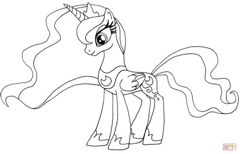 printable   pony coloring pages