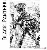 Panther Coloring Marvel Pages Realastic Superhero Bettercoloring Template sketch template