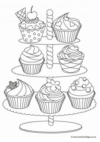 food  drink colouring pages