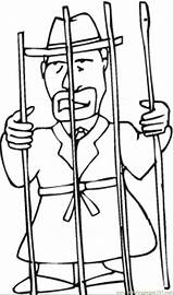 Jail Coloring Pages Getcolorings sketch template