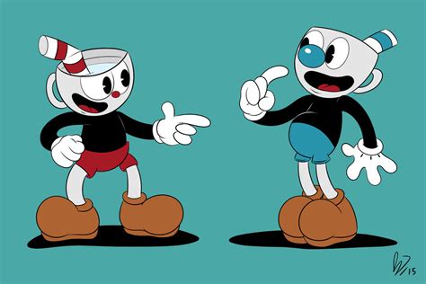 Cuphead And Mugman Colored By Jdaggs92 On Deviantart