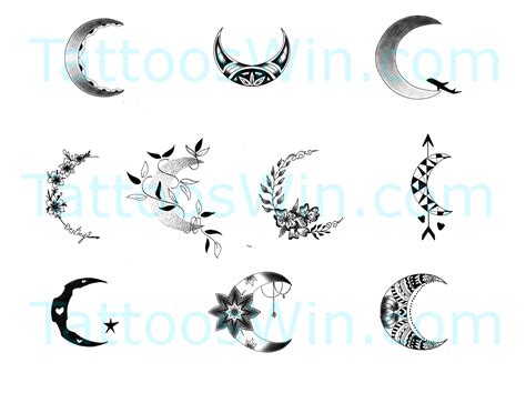 crescent moon tattoo designs tattooswin