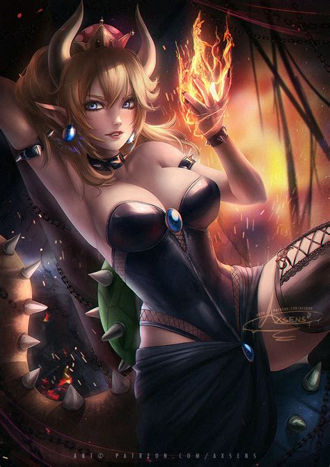 Bowsette By Axsens Hentai Foundry