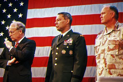 Secretary Of Defense Richard Cheney Gen Colin Powell Chairman Joint