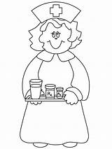 Nurse Coloring Pages Kids sketch template