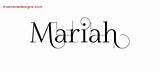 Mariah Name Tattoo Designs Decorated Lettering Freenamedesigns sketch template