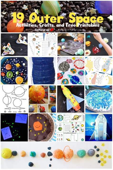 exploring outer space activities crafts  printables  kids