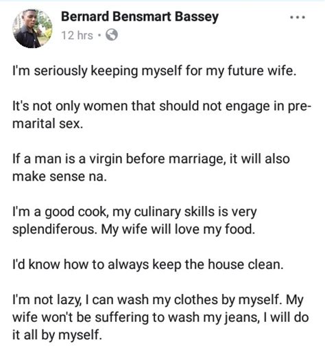i am a virgin i am keeping myself for my future wife