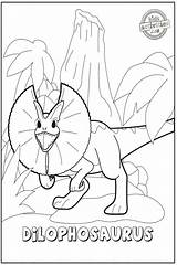 Dilophosaurus Dinosaur Crayons Grab Crests Kidsactivitiesblog sketch template
