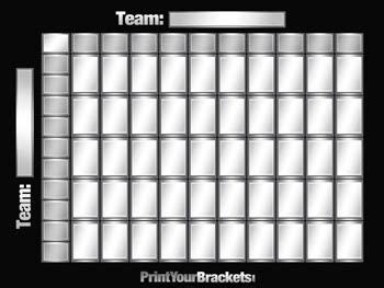 printable football board  square grid size     time