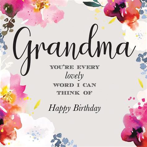 happy birthday grandma printable card printable world holiday