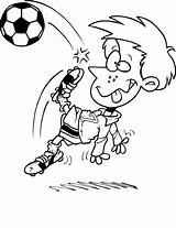 Soccer Coloring Kids Pages Printables Football Printable Player Fun Clipart Ball Cartoon Playing Boy Getcoloringpages Bestcoloringpagesforkids Library Popular sketch template