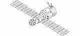 Station Russe Orbitale Dessin Orbite Clés Dates sketch template