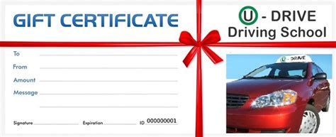 gift certificates  drive driving school comox valley