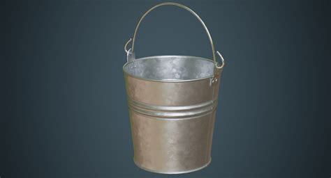 model bucket  vr ar  poly cgtrader