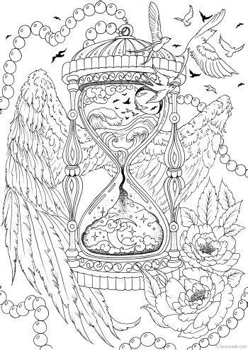 witch coloring pages  adults