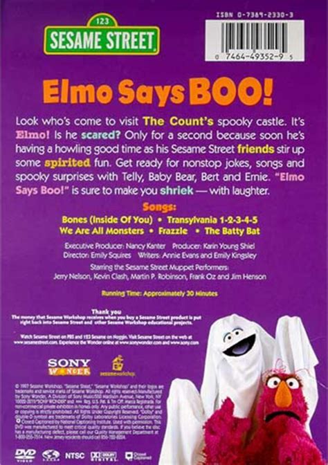 Sesame Street Elmo Says Boo Dvd 1997 Dvd Empire