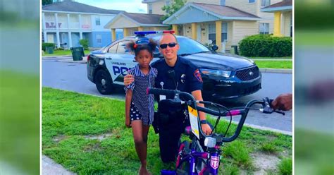 Florida Officer Makes 6 Year Old’s Day With Bike Surprise