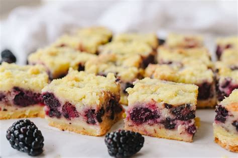 easy blackberry pie bars recipe by leigh anne wilkes