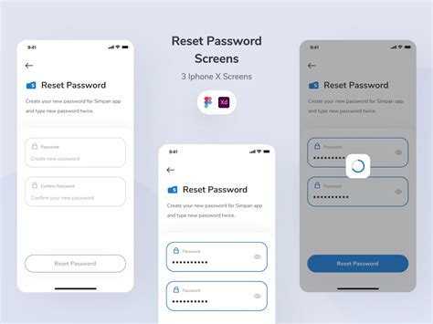 Reset Password Screens App Ui Uplabs