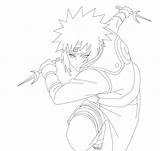 Minato Lines Deviantart Coloring Pages Template Sketch sketch template
