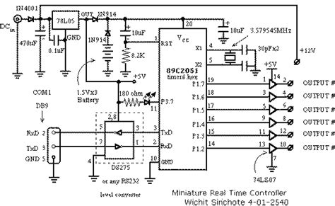 atc real time controller electronic microcontroller based schematicscircuits projects