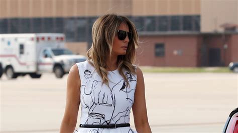 fact check melania trump s dress didn t feature victims drawings