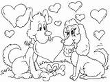 Coloring Valentines Pages Valentine Puppy Coloringpages4u Printable sketch template