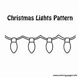 Lights Coloring Christmas Pattern Pages Printable Print Color Book sketch template