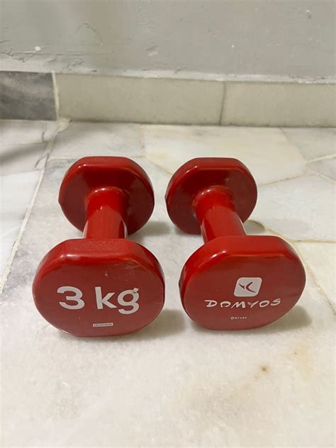 decathlon dumbells twin pack kg sports equipment exercise fitness weights dumbells