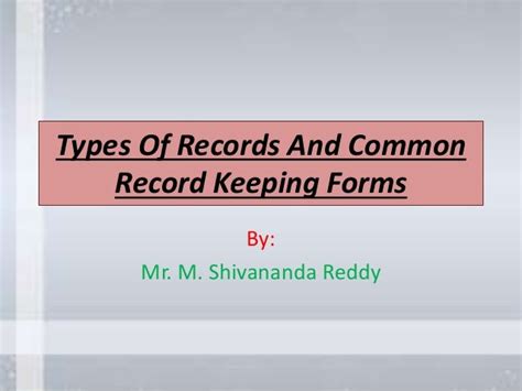 types  records  common record keeping forms computerized
