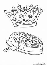 Rois Couronne Galette Une Roule Reine Coloriages Coupée Princesse Hugolescargot Zimbanews sketch template