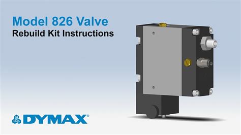 dymax model  dispensing valve rebuild kit instructional video youtube